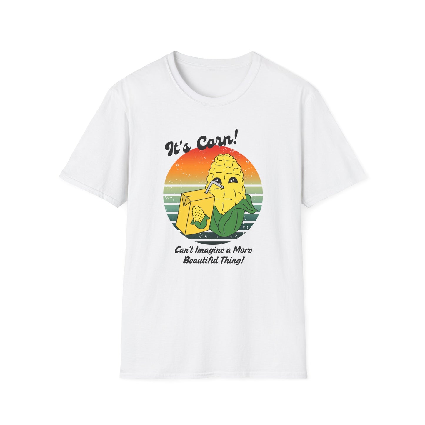 Corn-Inspired Graphic Tee, Fun Unisex T-Shirt, Perfect for Summer BBQs, Gift for Vegetables Lovers, Funny Foodie Shirt