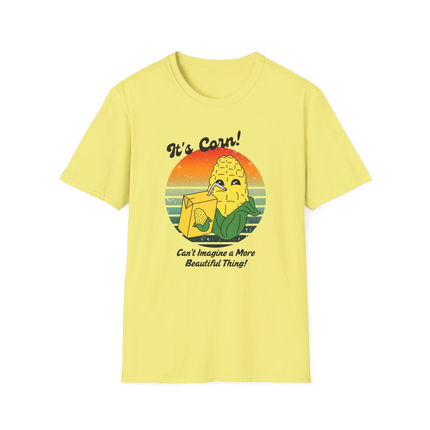 Corn-Inspired Graphic Tee, Fun Unisex T-Shirt, Perfect for Summer BBQs, Gift for Vegetables Lovers, Funny Foodie Shirt
