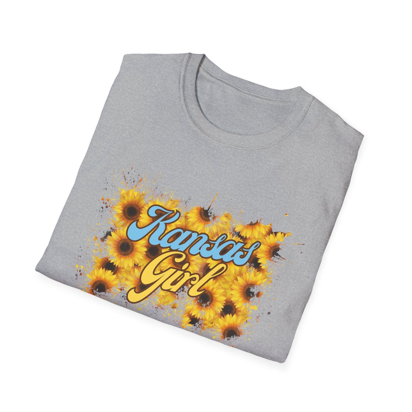 Kansas Girl Tie-Dye T-Shirt, Fun Shirt for Kansas Lovers, Unique Gift for Birthdays, Casual Wear, Summer Outfits