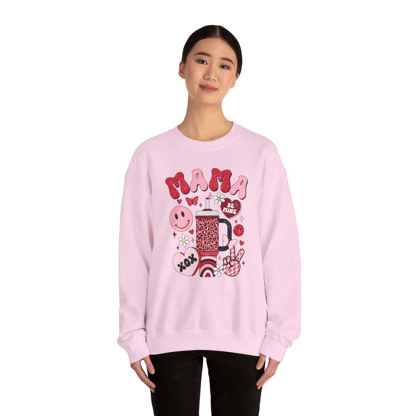 Mama Tumbler Love - Unisex Heavy Blend™ Crewneck Sweatshirt
