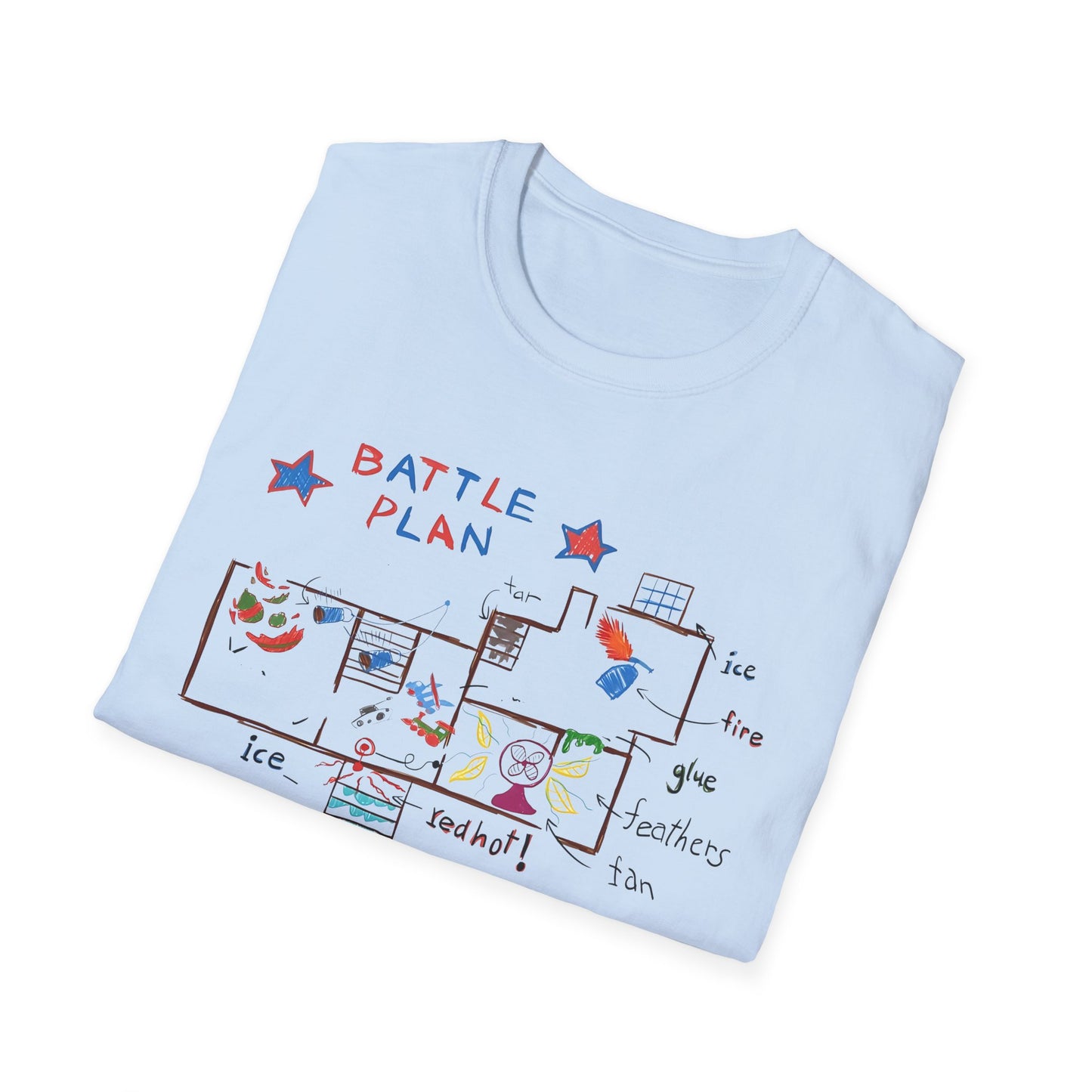 Home Alone Battle Plan - Unisex Softstyle T-Shirt
