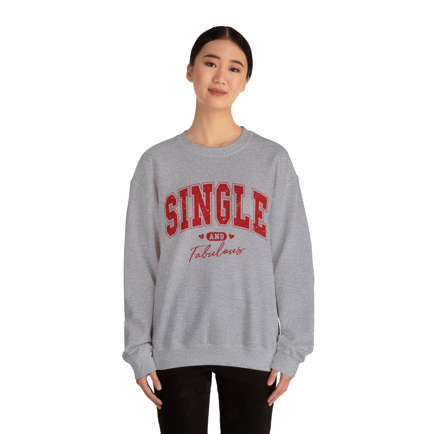Single and Fabulous - Unisex Heavy Blend™ Crewneck Sweatshirt
