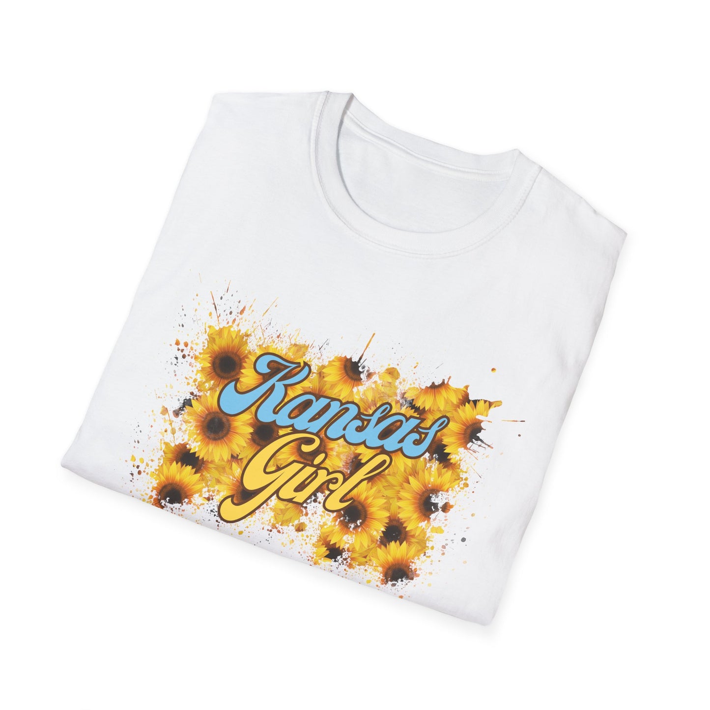 Kansas Girl Tie-Dye T-Shirt, Fun Shirt for Kansas Lovers, Unique Gift for Birthdays, Casual Wear, Summer Outfits