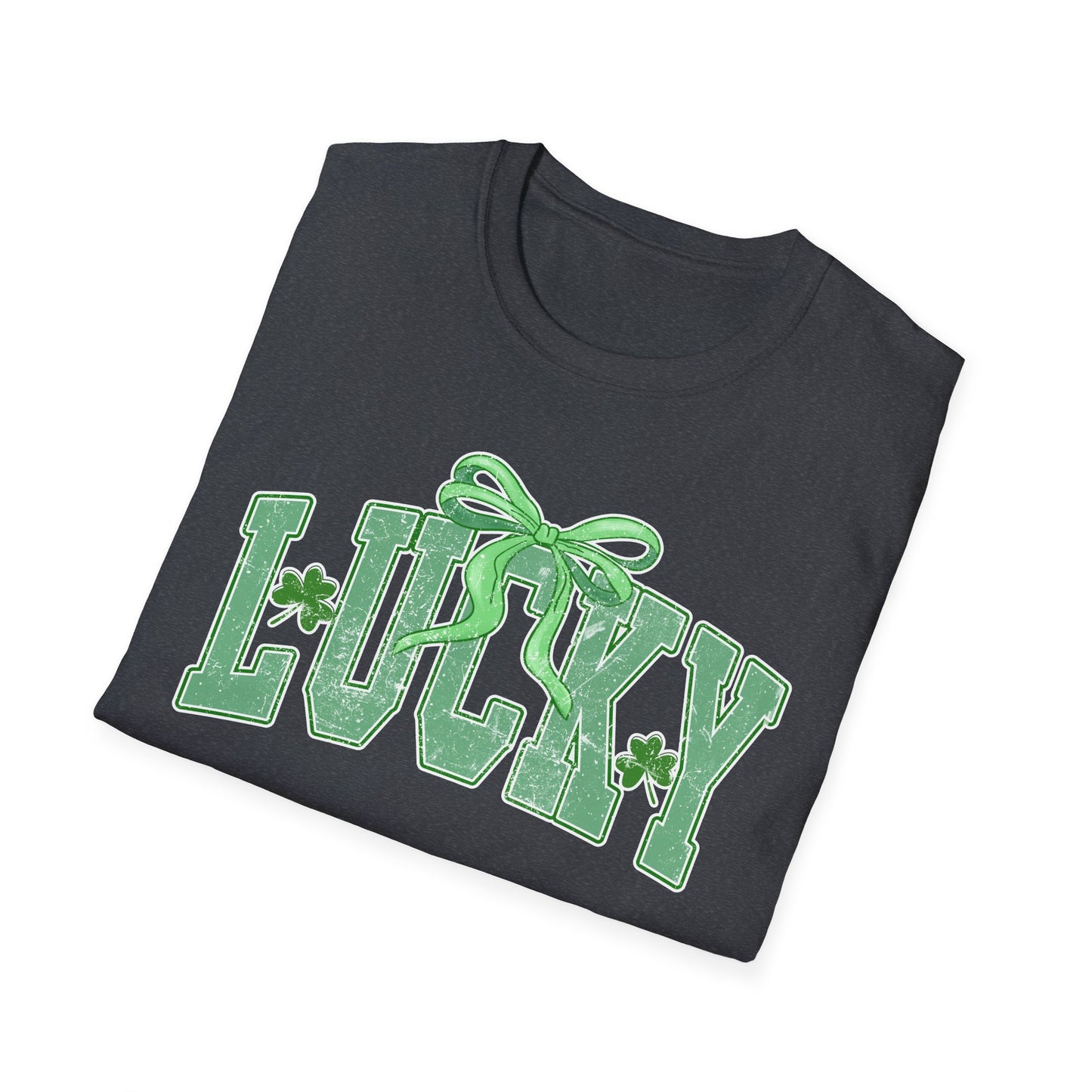 Lucky Unisex Softstyle T-Shirt - Perfect for St. Patrick's Day Celebrations