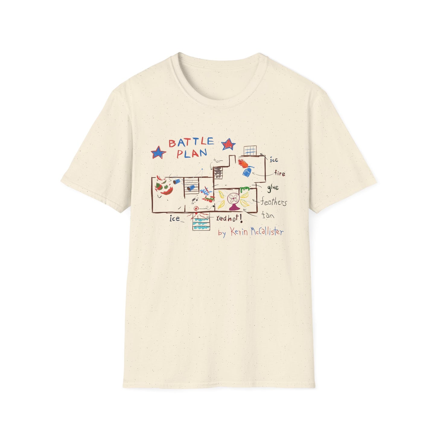 Home Alone Battle Plan - Unisex Softstyle T-Shirt