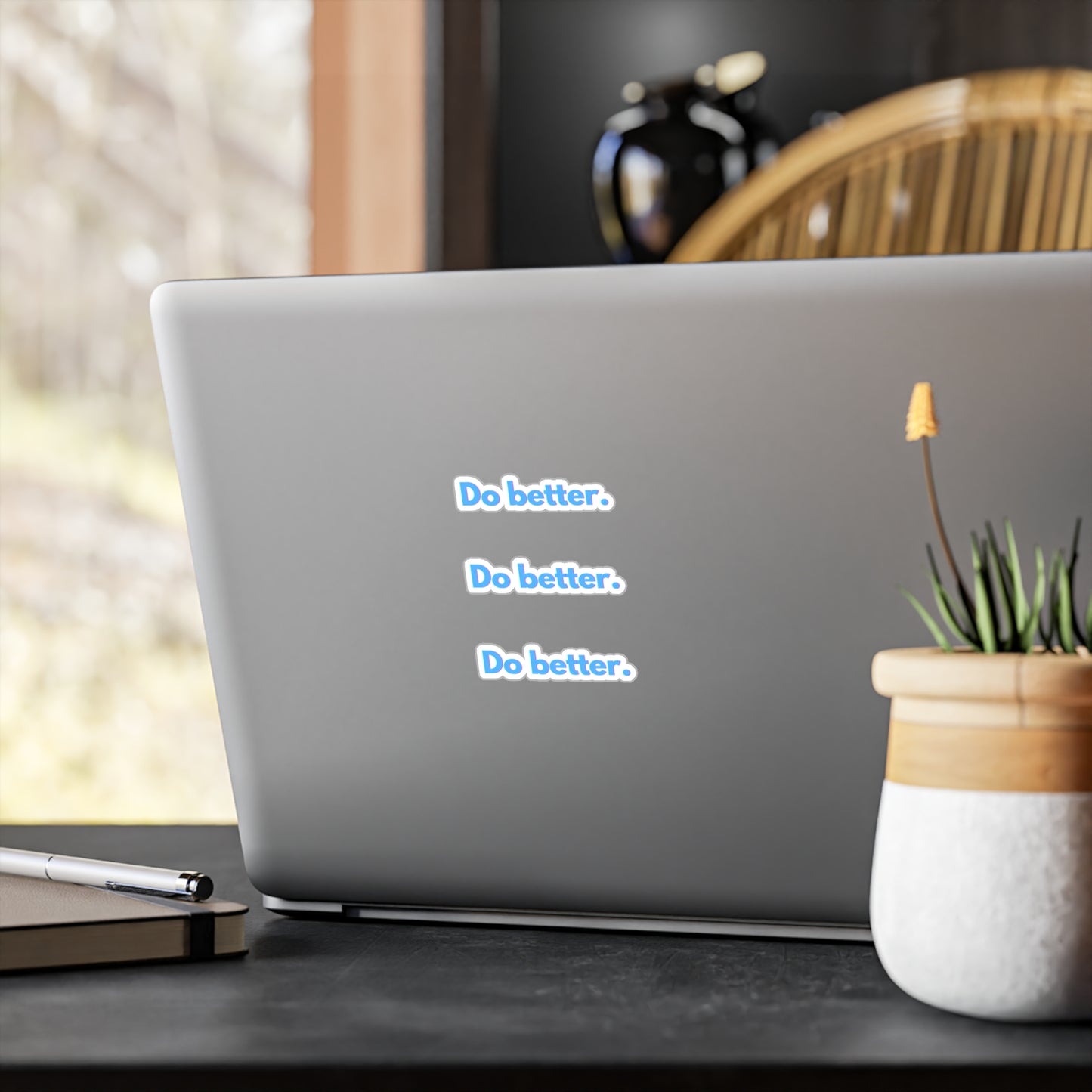 Motivational Kiss-Cut Vinyl Decals - "Do Better" Inspiration Stickers