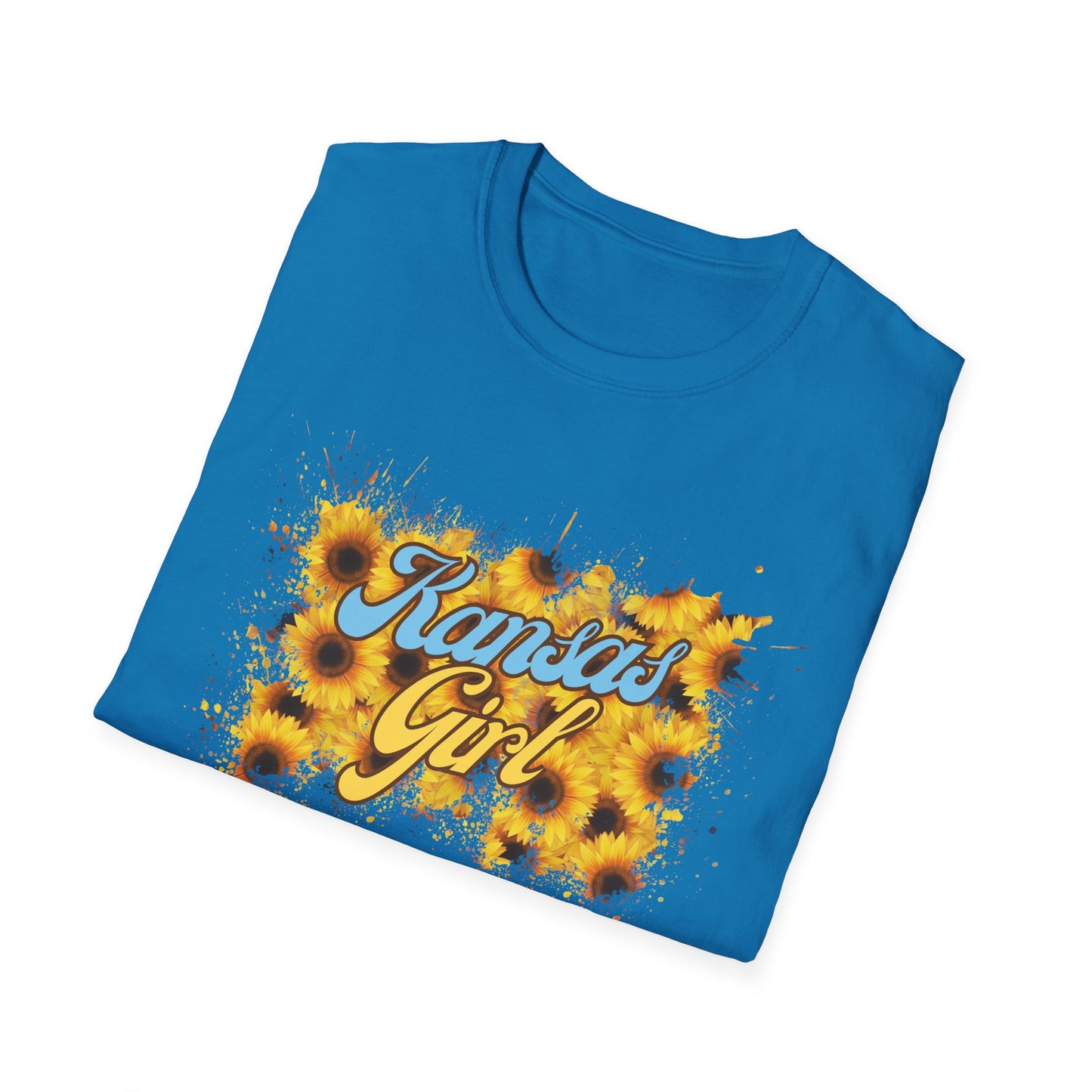 Kansas Girl Tie-Dye T-Shirt, Fun Shirt for Kansas Lovers, Unique Gift for Birthdays, Casual Wear, Summer Outfits