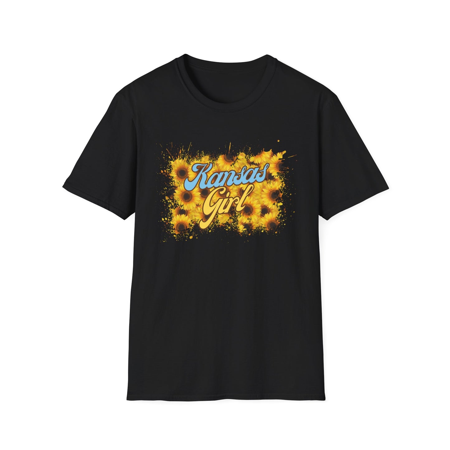 Kansas Girl Tie-Dye T-Shirt, Fun Shirt for Kansas Lovers, Unique Gift for Birthdays, Casual Wear, Summer Outfits