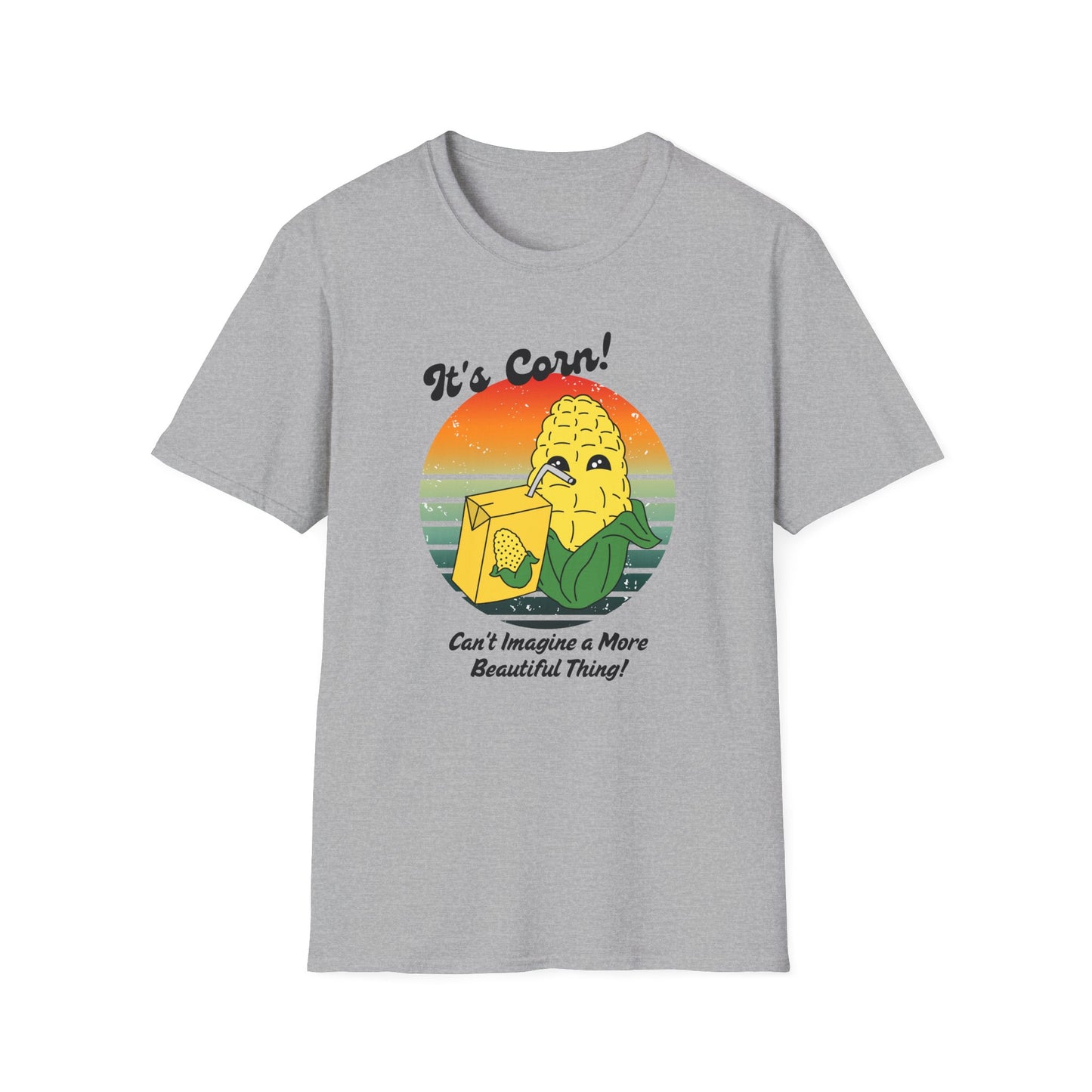 Corn-Inspired Graphic Tee, Fun Unisex T-Shirt, Perfect for Summer BBQs, Gift for Vegetables Lovers, Funny Foodie Shirt