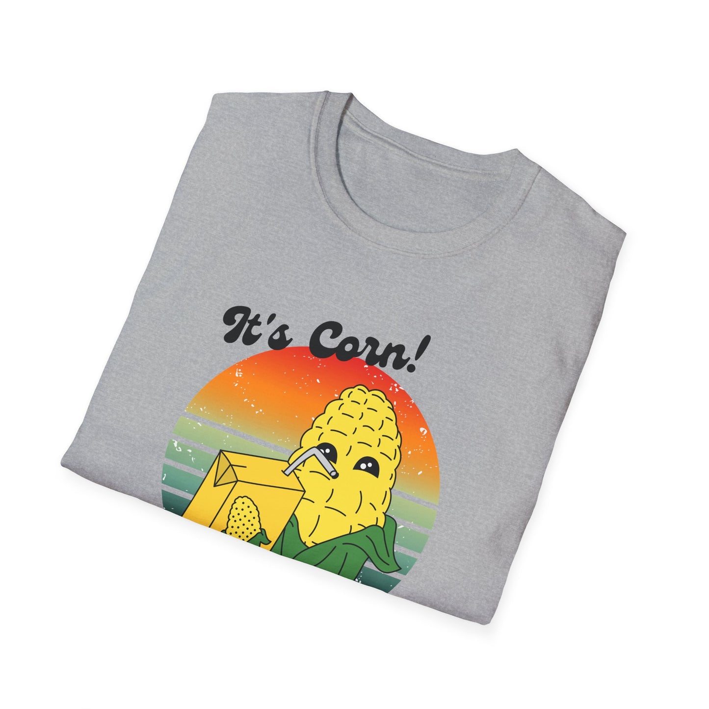 Corn-Inspired Graphic Tee, Fun Unisex T-Shirt, Perfect for Summer BBQs, Gift for Vegetables Lovers, Funny Foodie Shirt