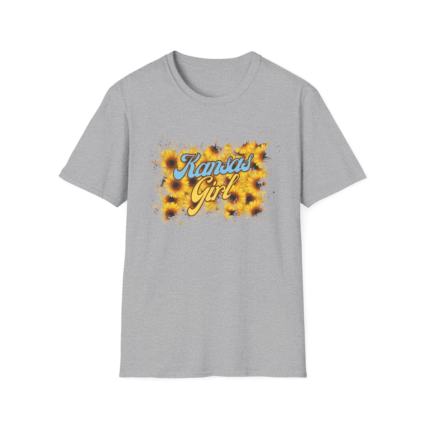 Kansas Girl Tie-Dye T-Shirt, Fun Shirt for Kansas Lovers, Unique Gift for Birthdays, Casual Wear, Summer Outfits