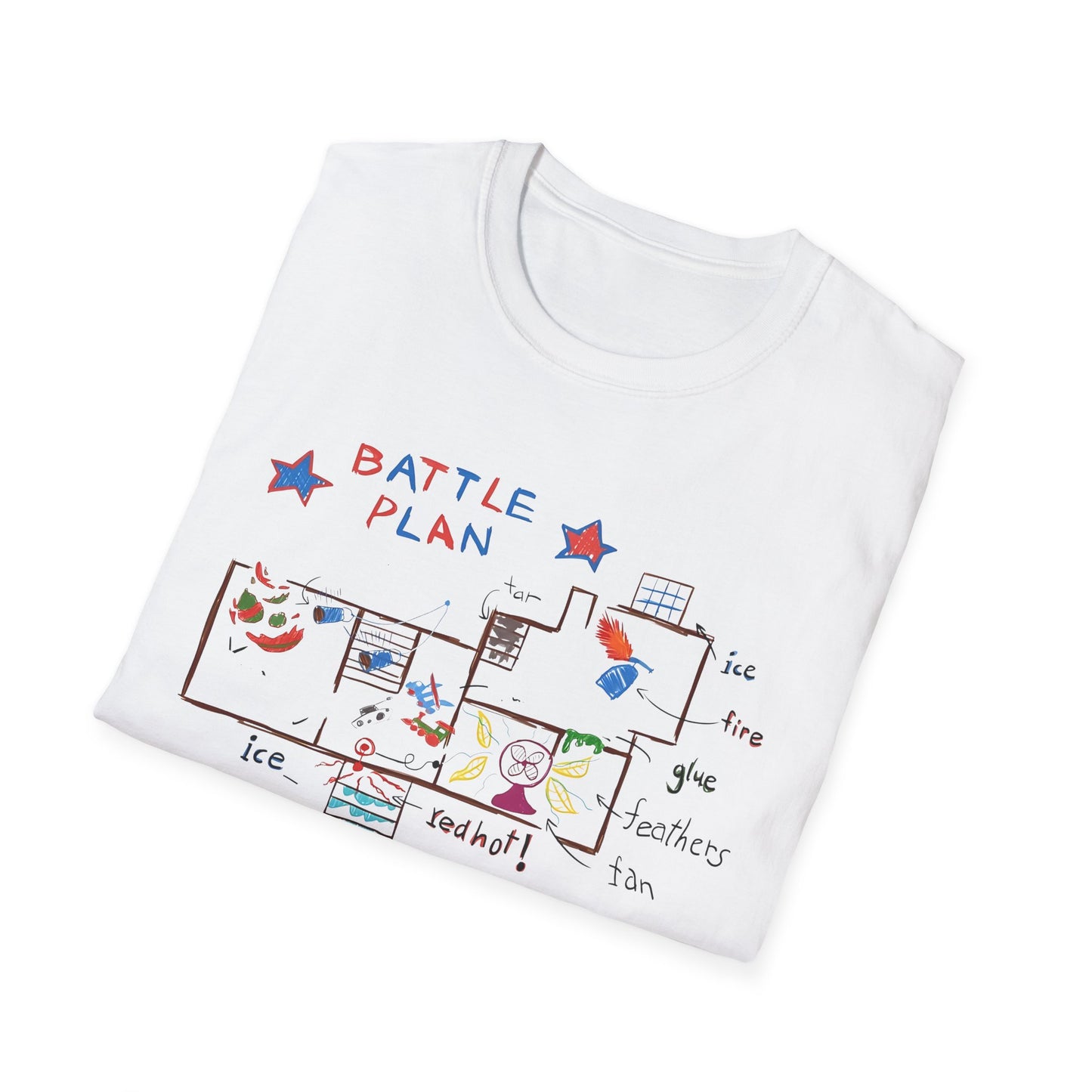 Home Alone Battle Plan - Unisex Softstyle T-Shirt
