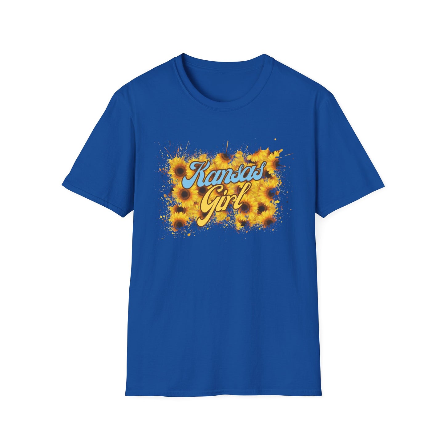 Kansas Girl Tie-Dye T-Shirt, Fun Shirt for Kansas Lovers, Unique Gift for Birthdays, Casual Wear, Summer Outfits