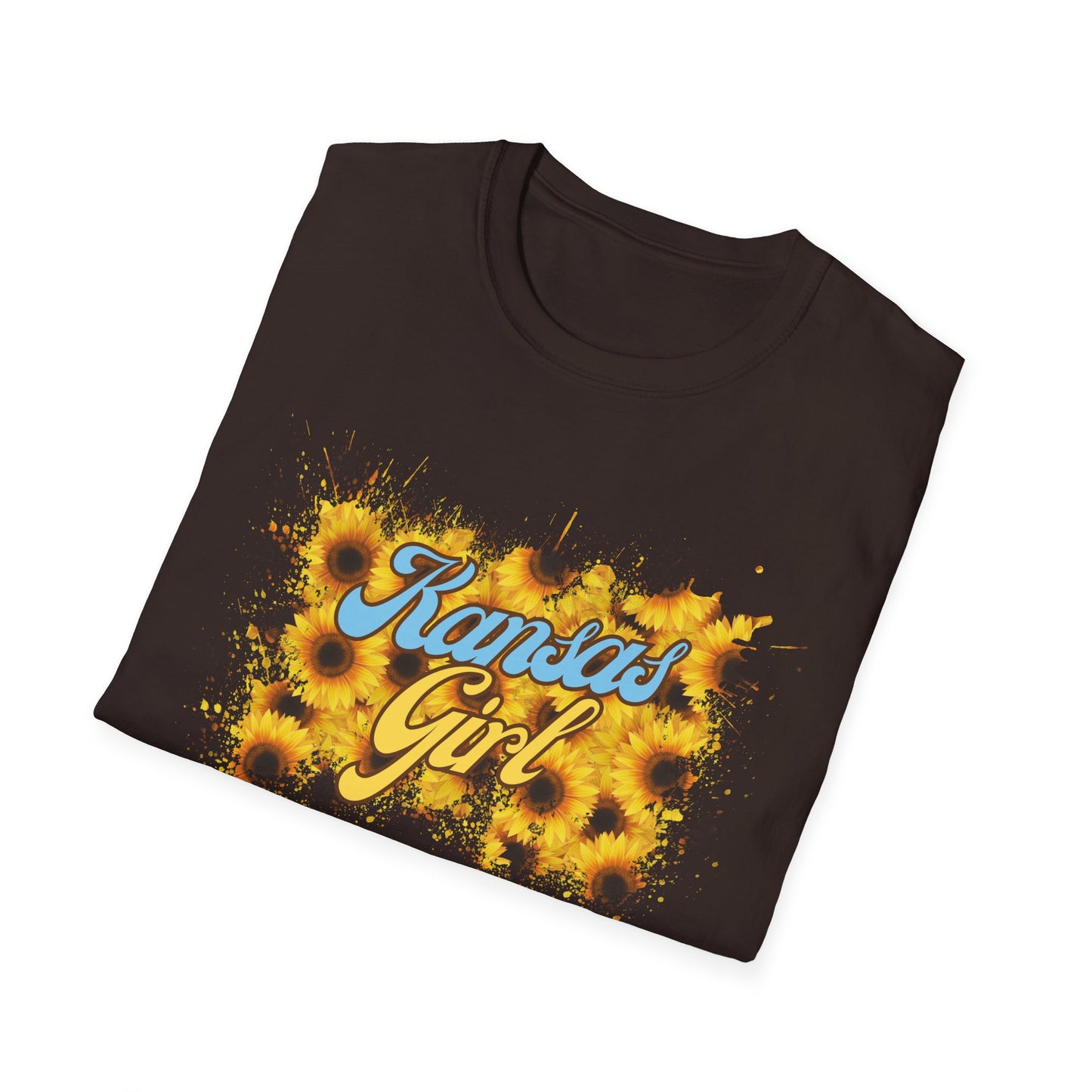 Kansas Girl Tie-Dye T-Shirt, Fun Shirt for Kansas Lovers, Unique Gift for Birthdays, Casual Wear, Summer Outfits