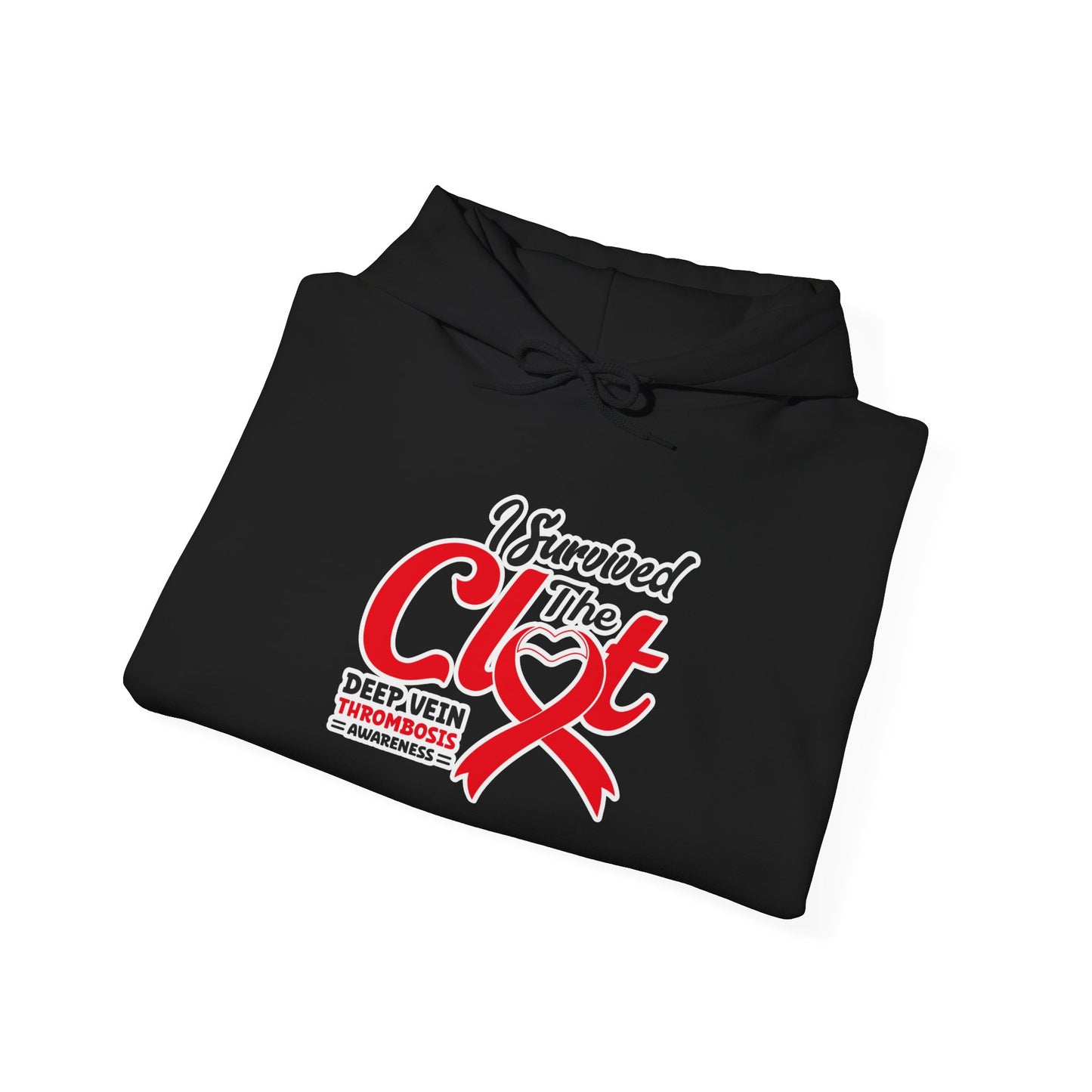 I Survived the Clot - Unisex Heavy Blend™ Hooded Sweatshirt