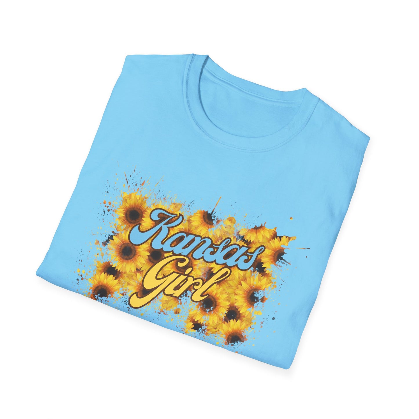 Kansas Girl Tie-Dye T-Shirt, Fun Shirt for Kansas Lovers, Unique Gift for Birthdays, Casual Wear, Summer Outfits