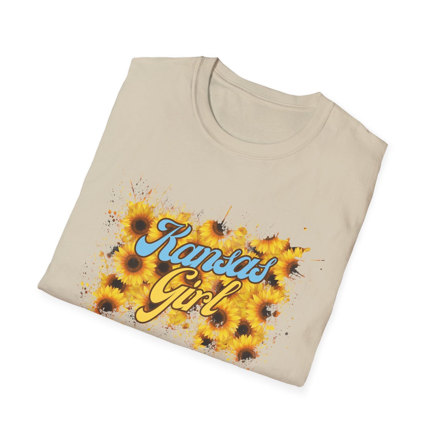 Kansas Girl Tie-Dye T-Shirt, Fun Shirt for Kansas Lovers, Unique Gift for Birthdays, Casual Wear, Summer Outfits