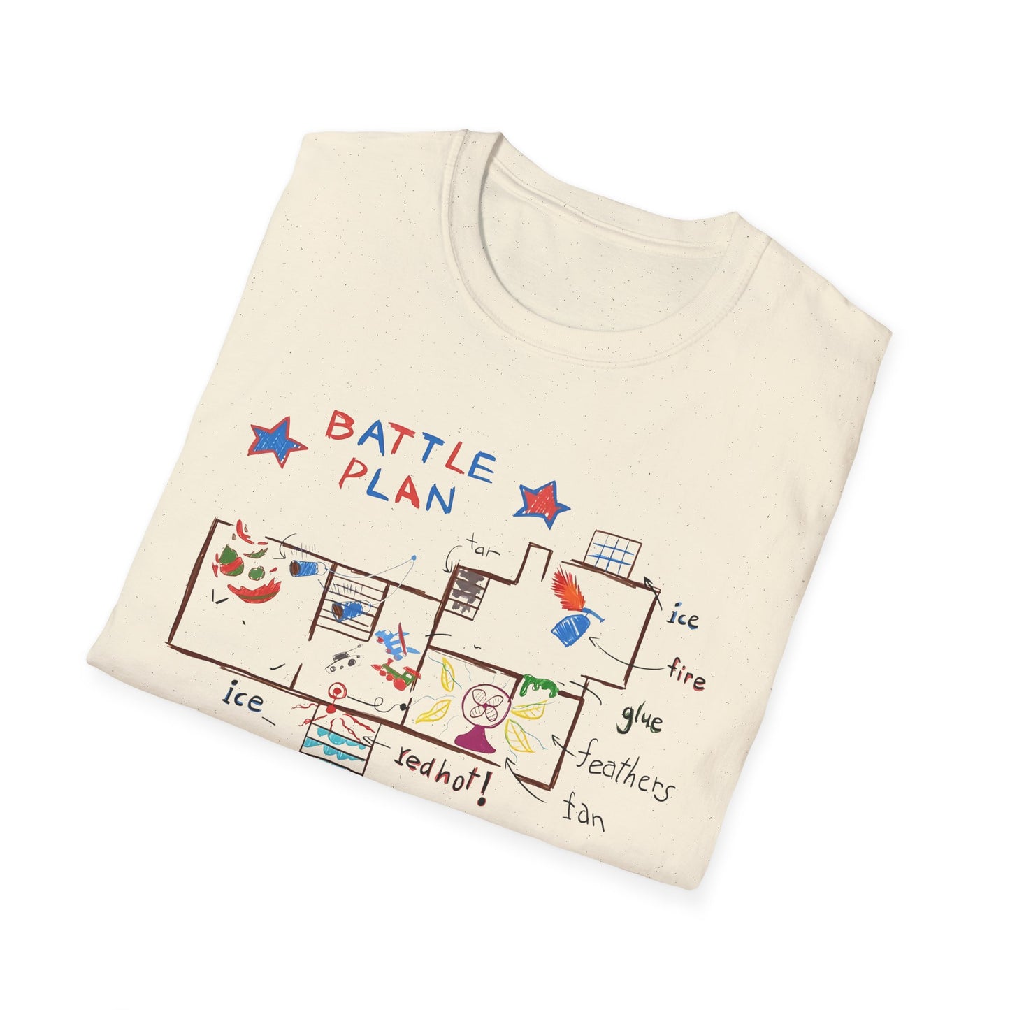 Home Alone Battle Plan - Unisex Softstyle T-Shirt