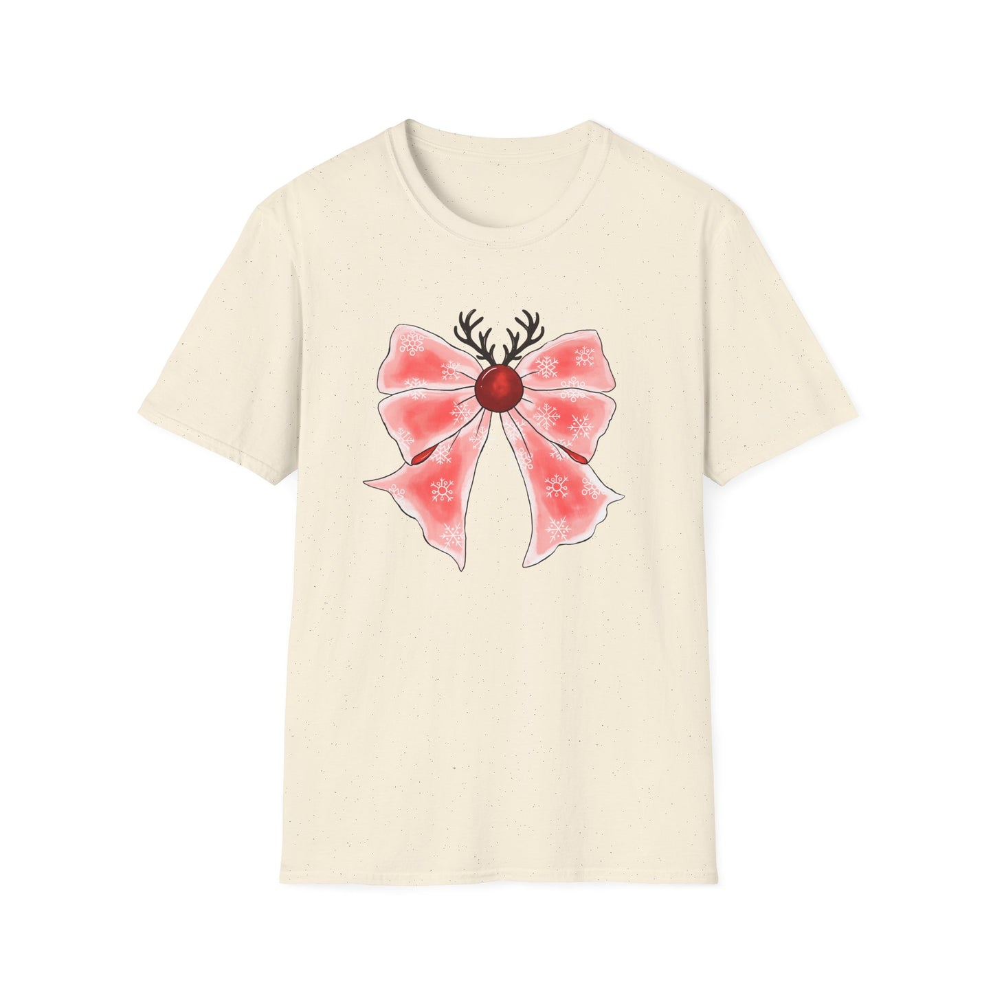 Christmas Cherry Coquette - Unisex Softstyle T-Shirt