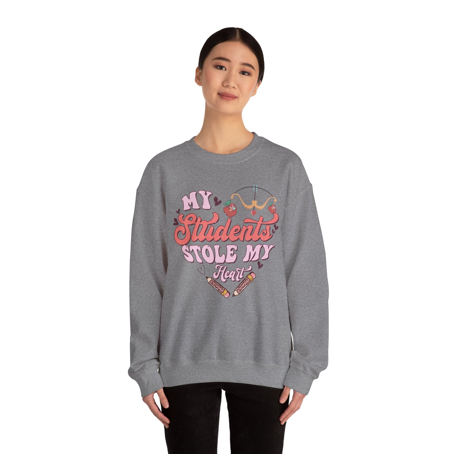 My Students Stole My Heart - Unisex Heavy Blend™ Crewneck Sweatshirt