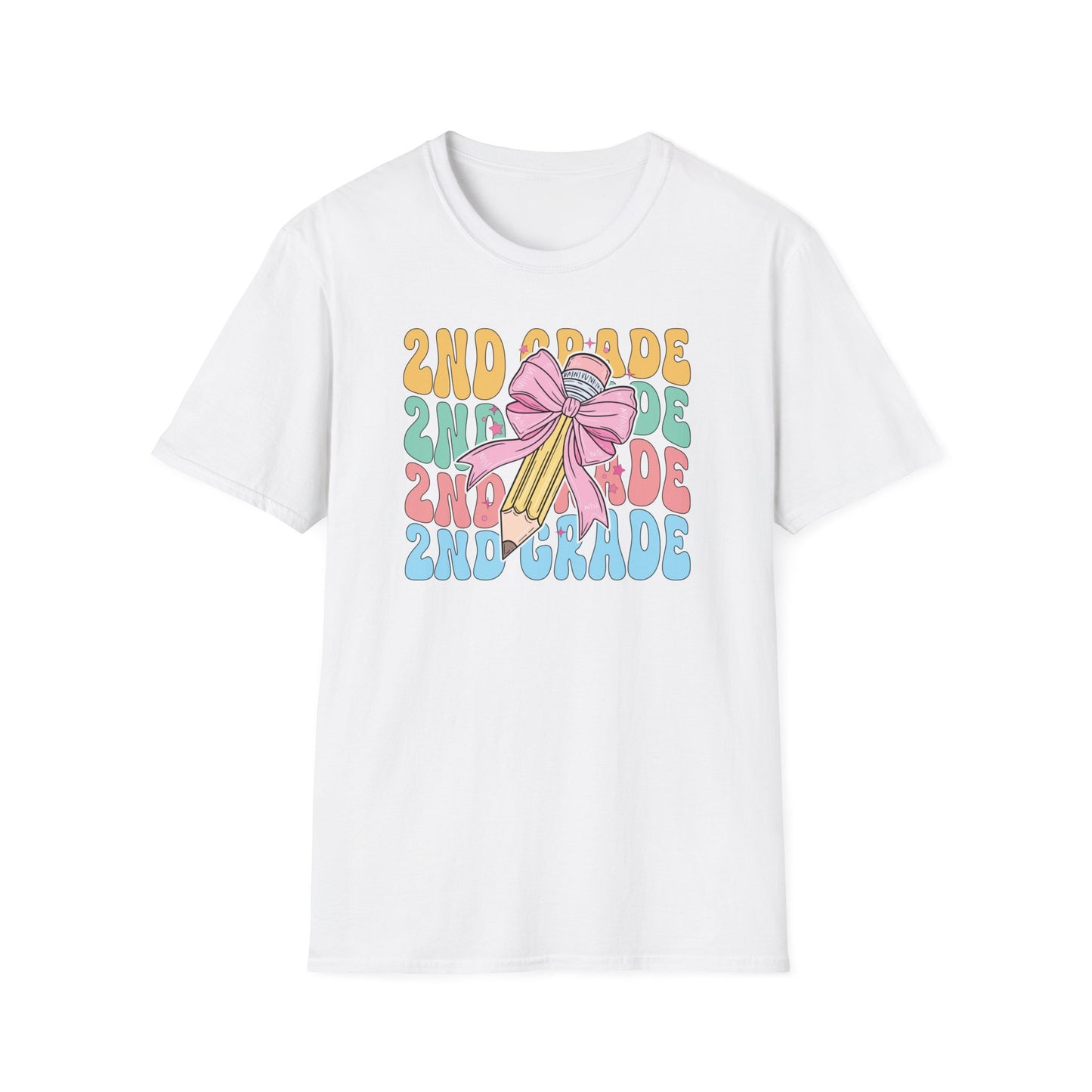 2nd Grade Pencil - Unisex Softstyle T-Shirt