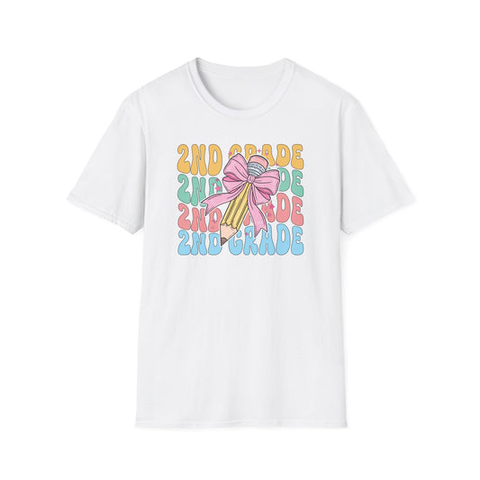 2nd Grade Pencil - Unisex Softstyle T-Shirt