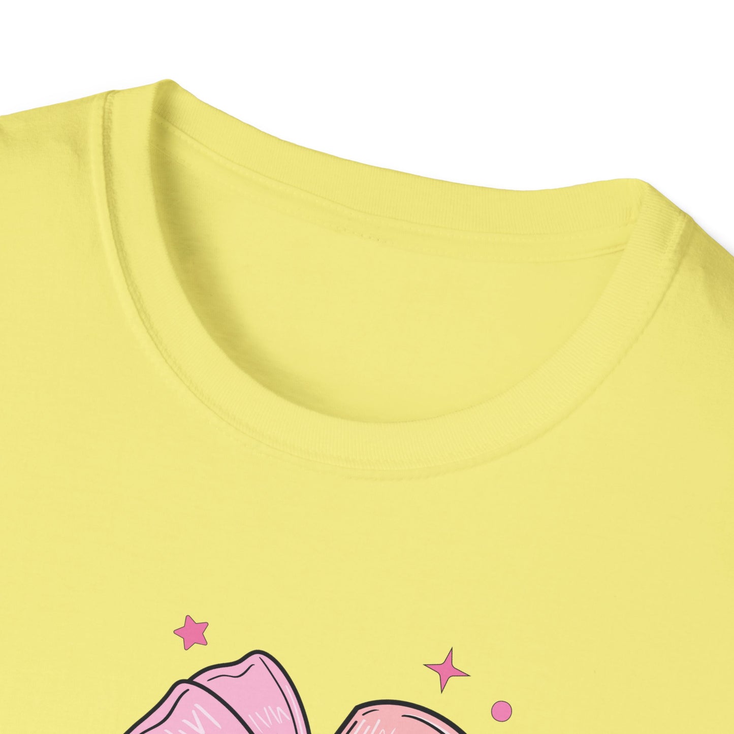 Pencil with Bow - Unisex Softstyle T-Shirt