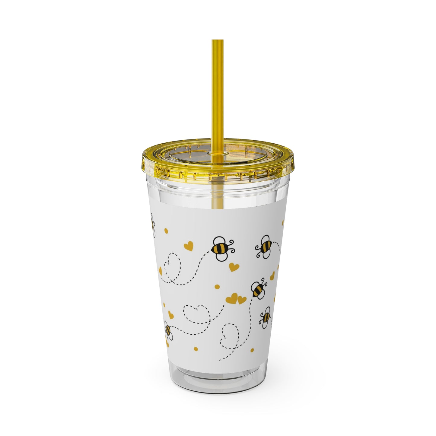 Bees - Sunsplash Tumbler with Straw, 16oz