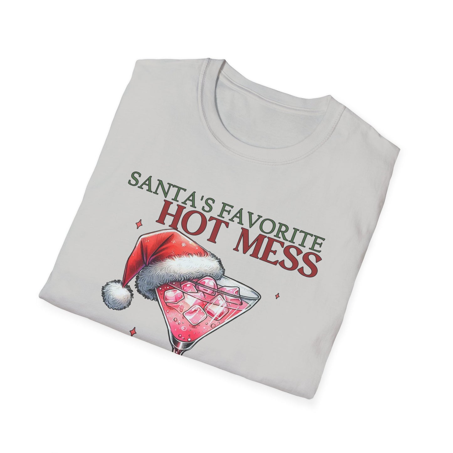 Santa's Favorite Hot Mess - Unisex Softstyle T-Shirt