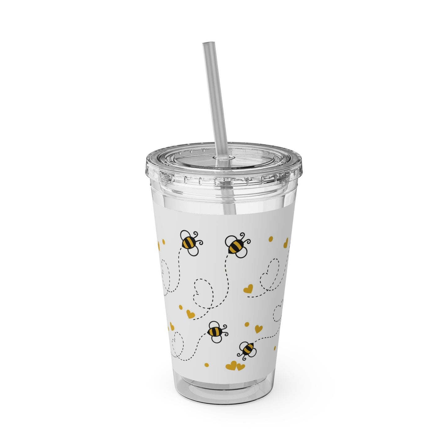 Bees - Sunsplash Tumbler with Straw, 16oz