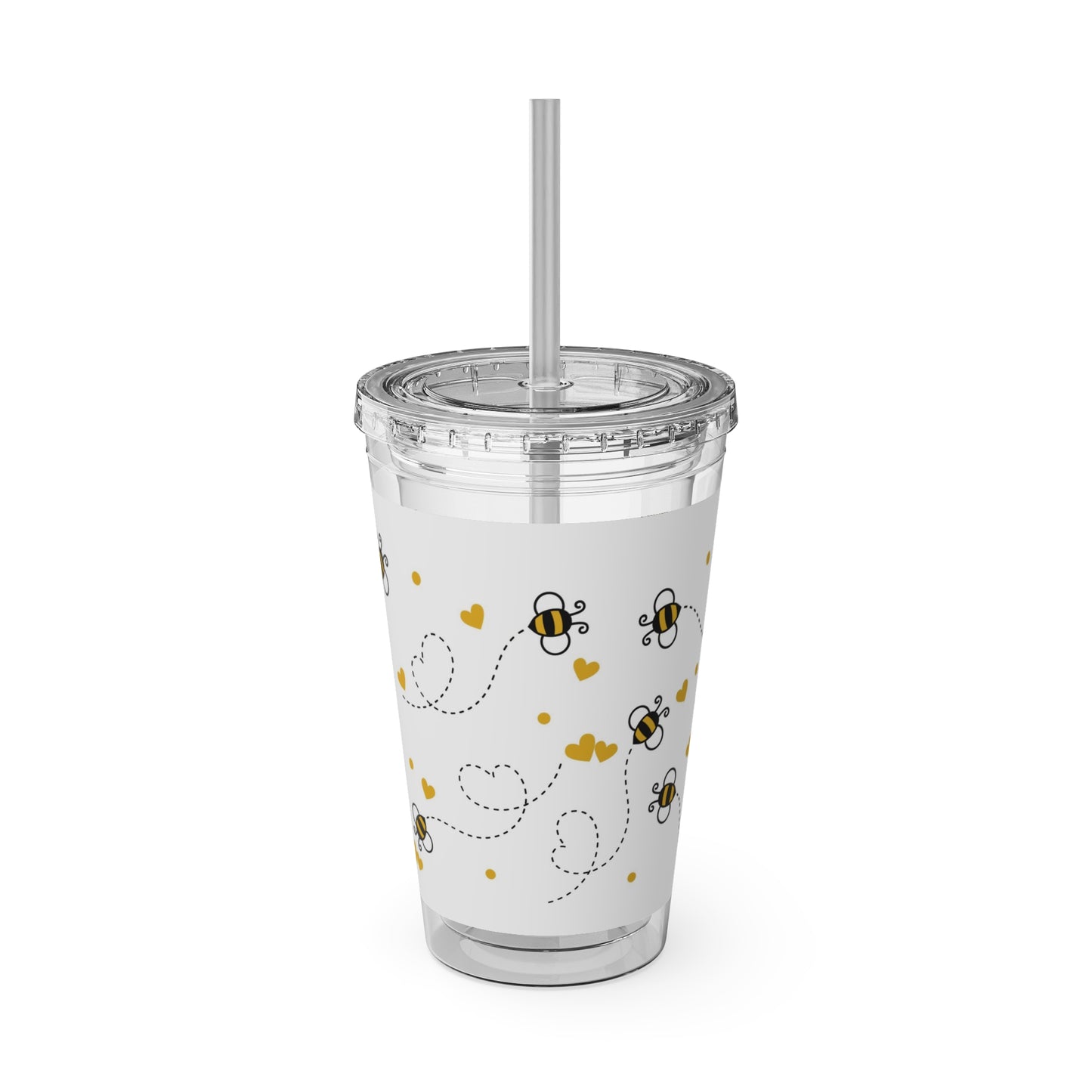 Bees - Sunsplash Tumbler with Straw, 16oz