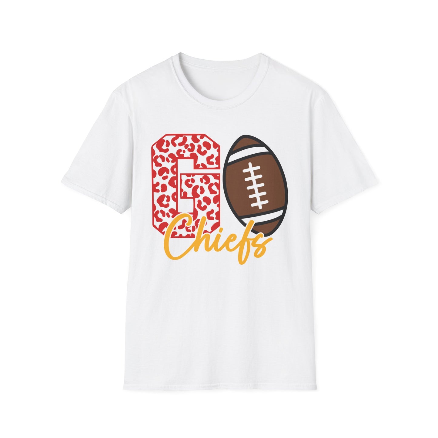Go Chiefs Leopard - Unisex Softstyle T-Shirt