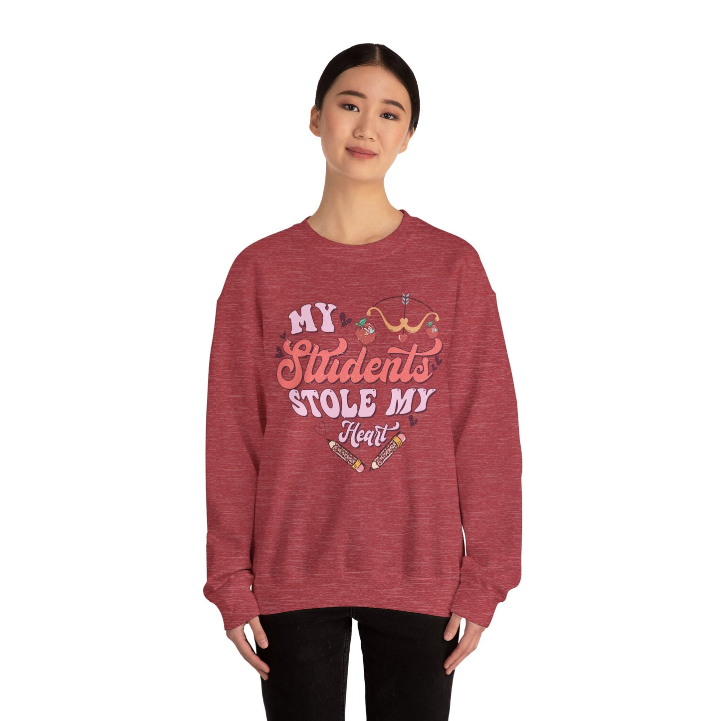 My Students Stole My Heart - Unisex Heavy Blend™ Crewneck Sweatshirt