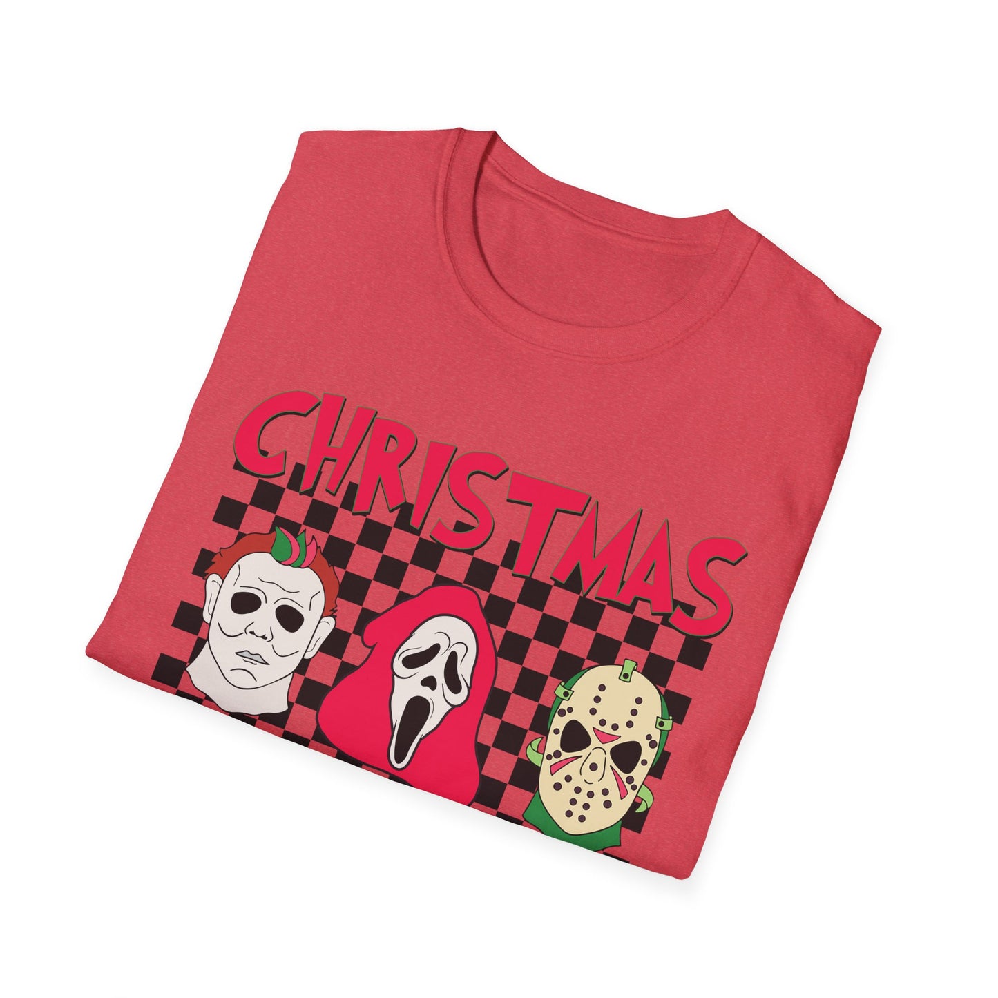 Horror Christmas Vibes - Unisex Softstyle T-Shirt