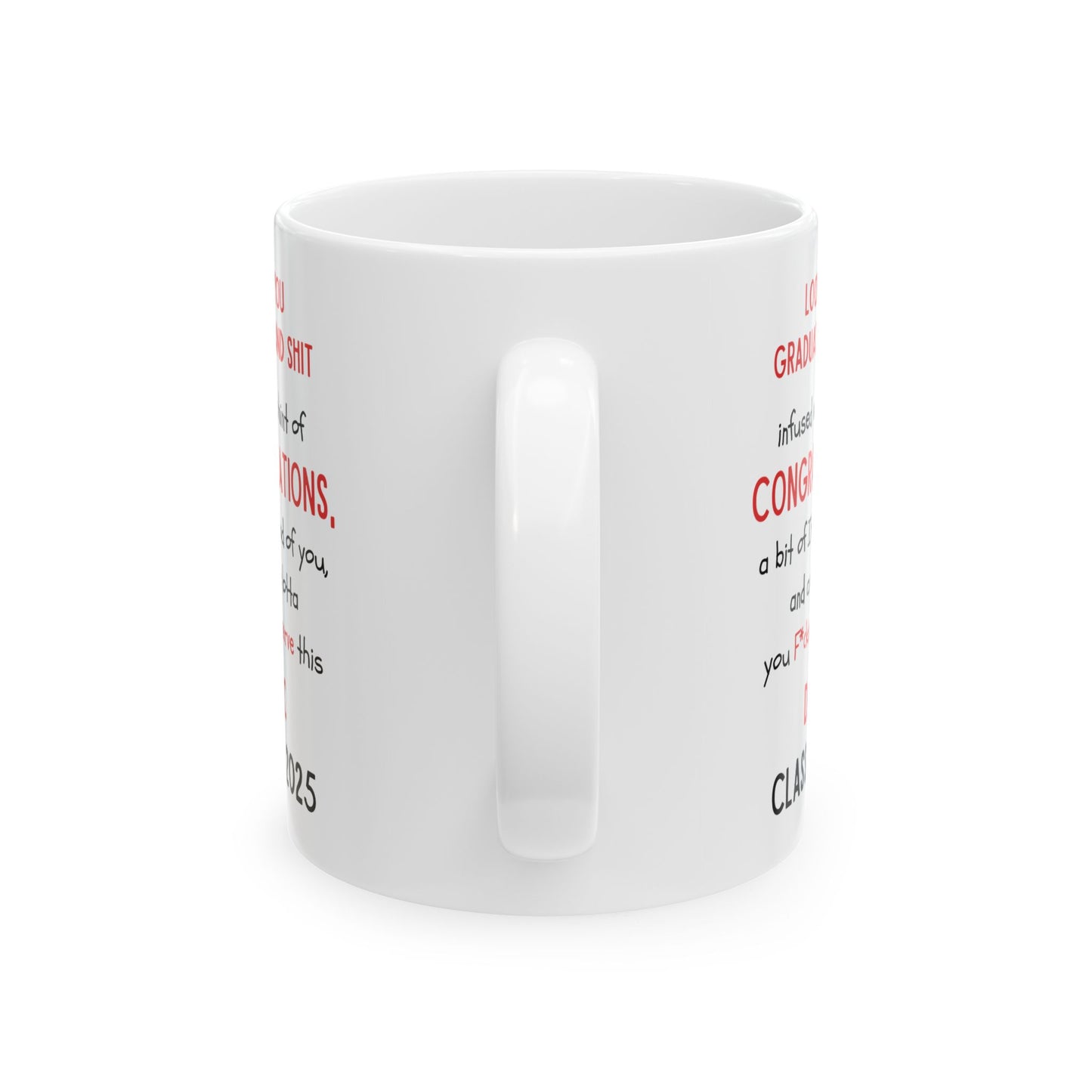 Darec Graduation Celebration Ceramic Mug - Perfect Gift for Graduates, Coffee Lover, Congrats Gift, Customizable Drinkware