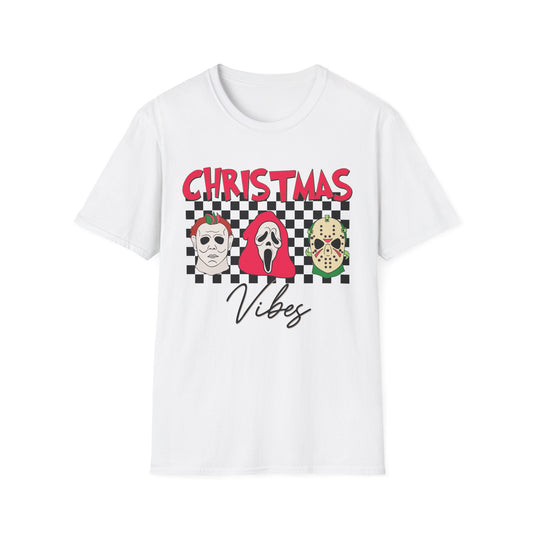 Horror Christmas Vibes - Unisex Softstyle T-Shirt