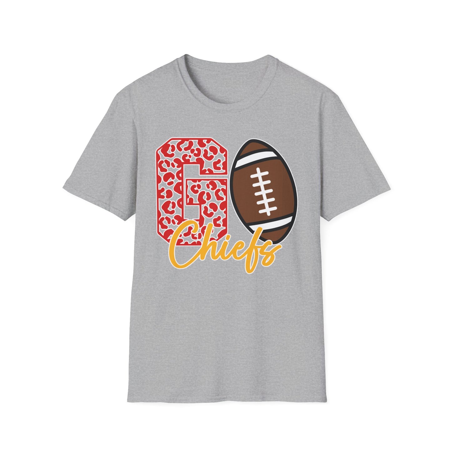 Go Chiefs Leopard - Unisex Softstyle T-Shirt