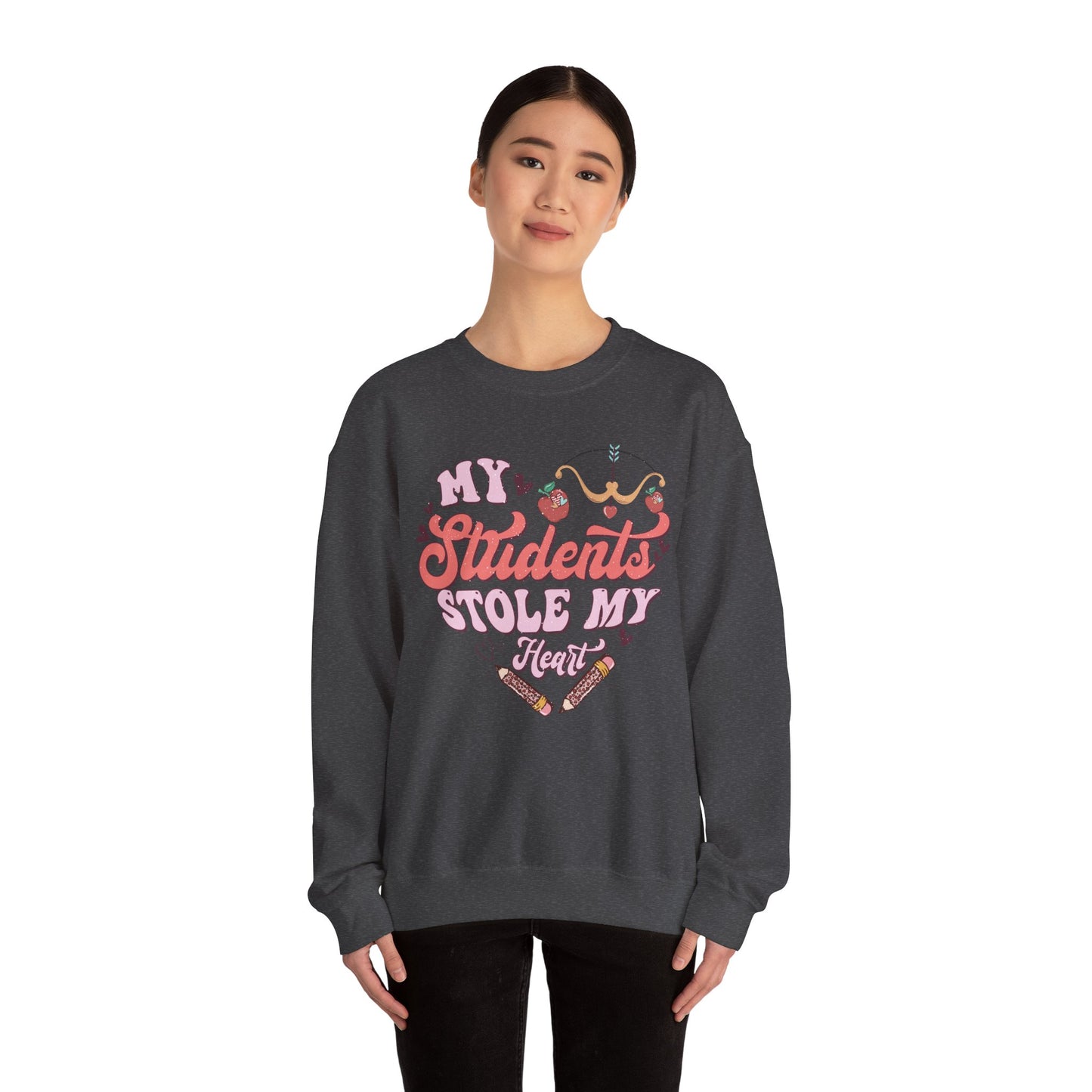 My Students Stole My Heart - Unisex Heavy Blend™ Crewneck Sweatshirt