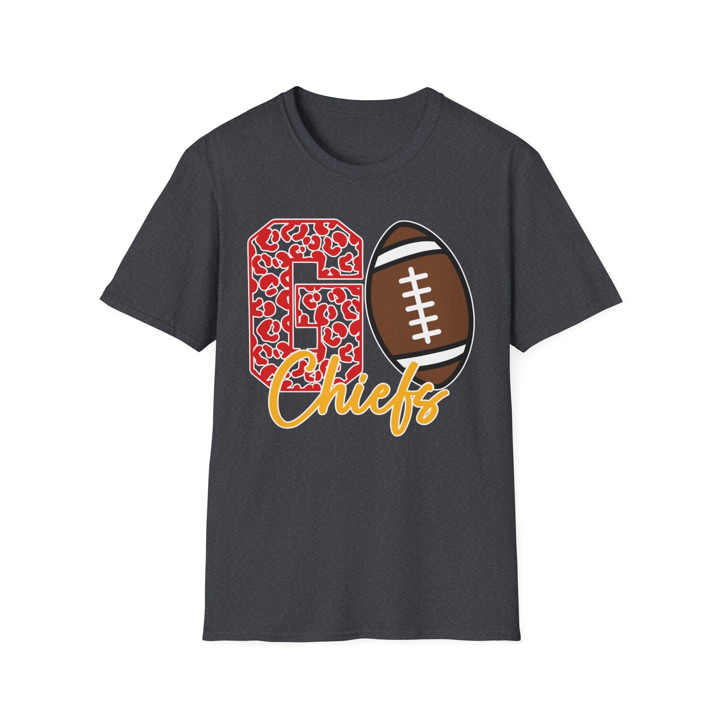 Go Chiefs Leopard - Unisex Softstyle T-Shirt