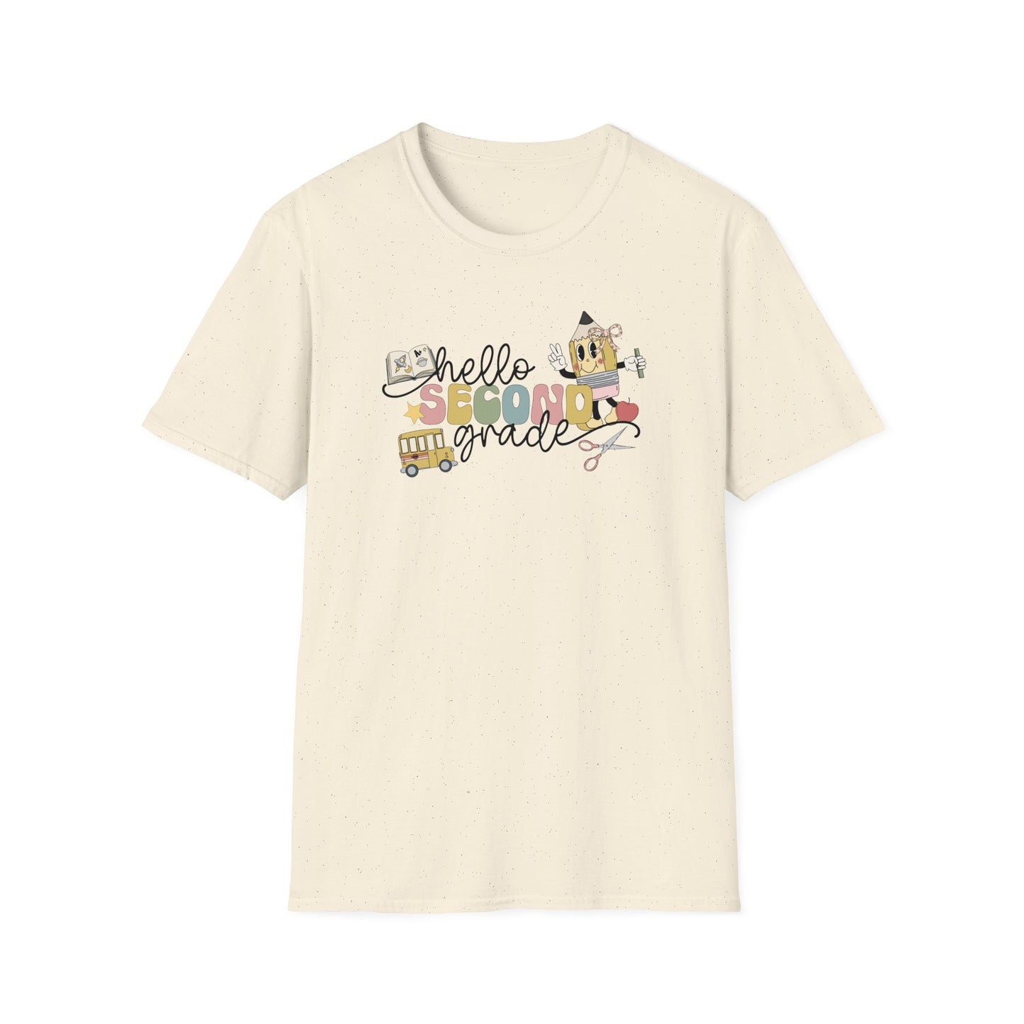 Hello 2nd Grade - Unisex Softstyle T-Shirt