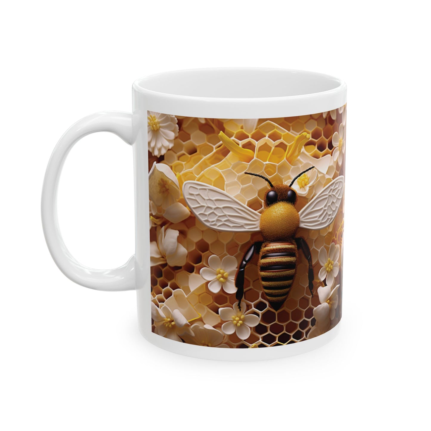 Bee Mug - Ceramic Mug (11oz)