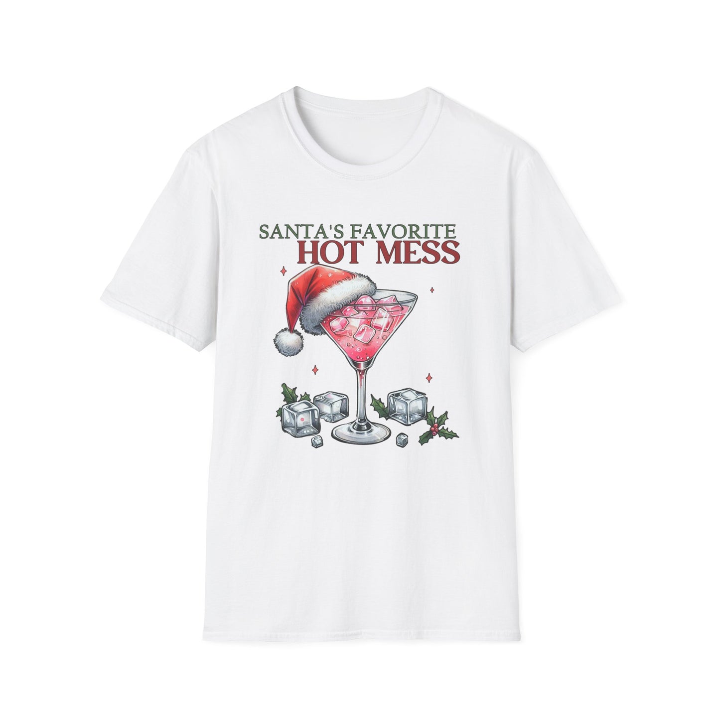 Santa's Favorite Hot Mess - Unisex Softstyle T-Shirt