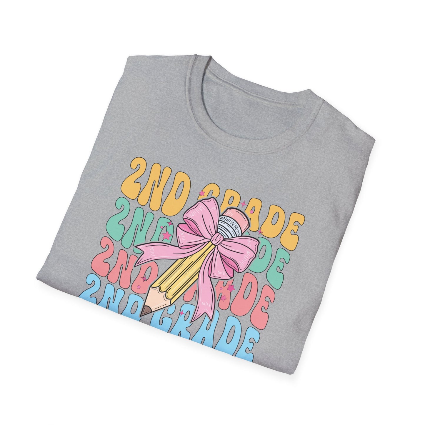 2nd Grade Pencil - Unisex Softstyle T-Shirt