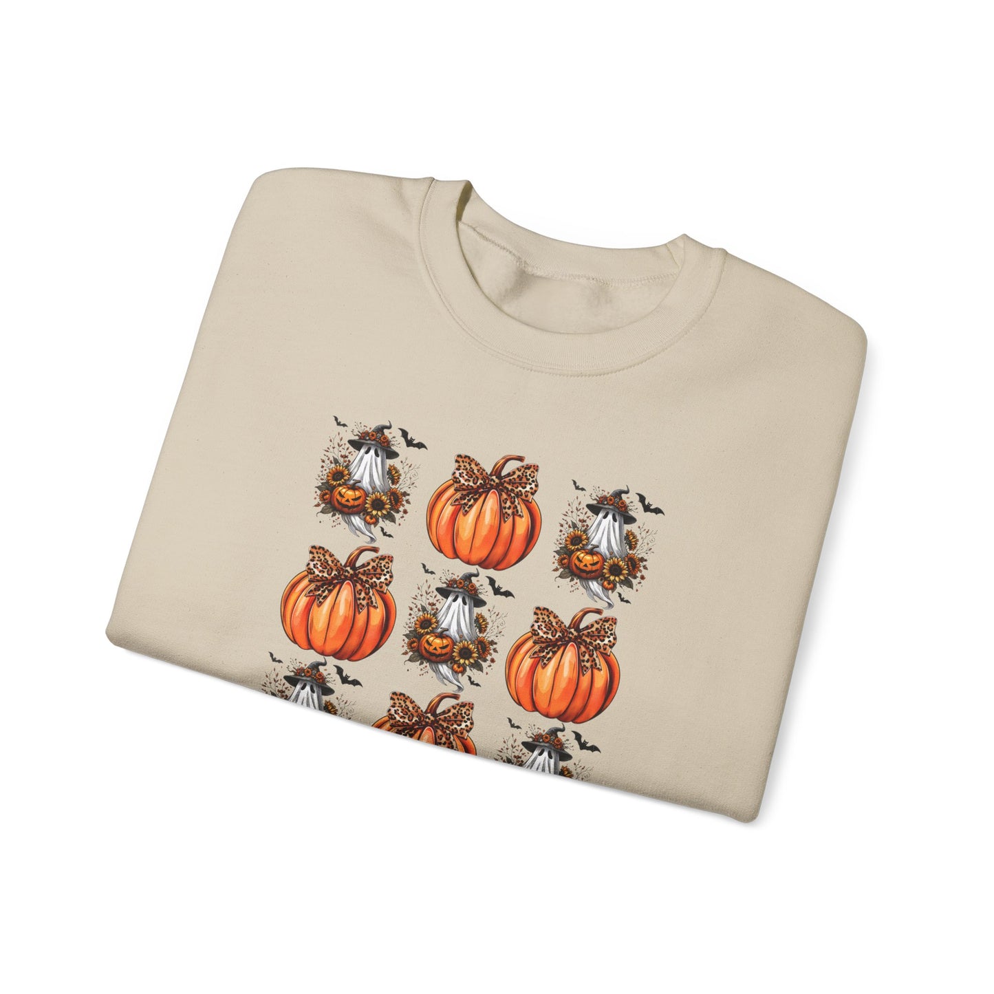 Ghost Pumpkin Coquette - Unisex Heavy Blend™ Crewneck Sweatshirt