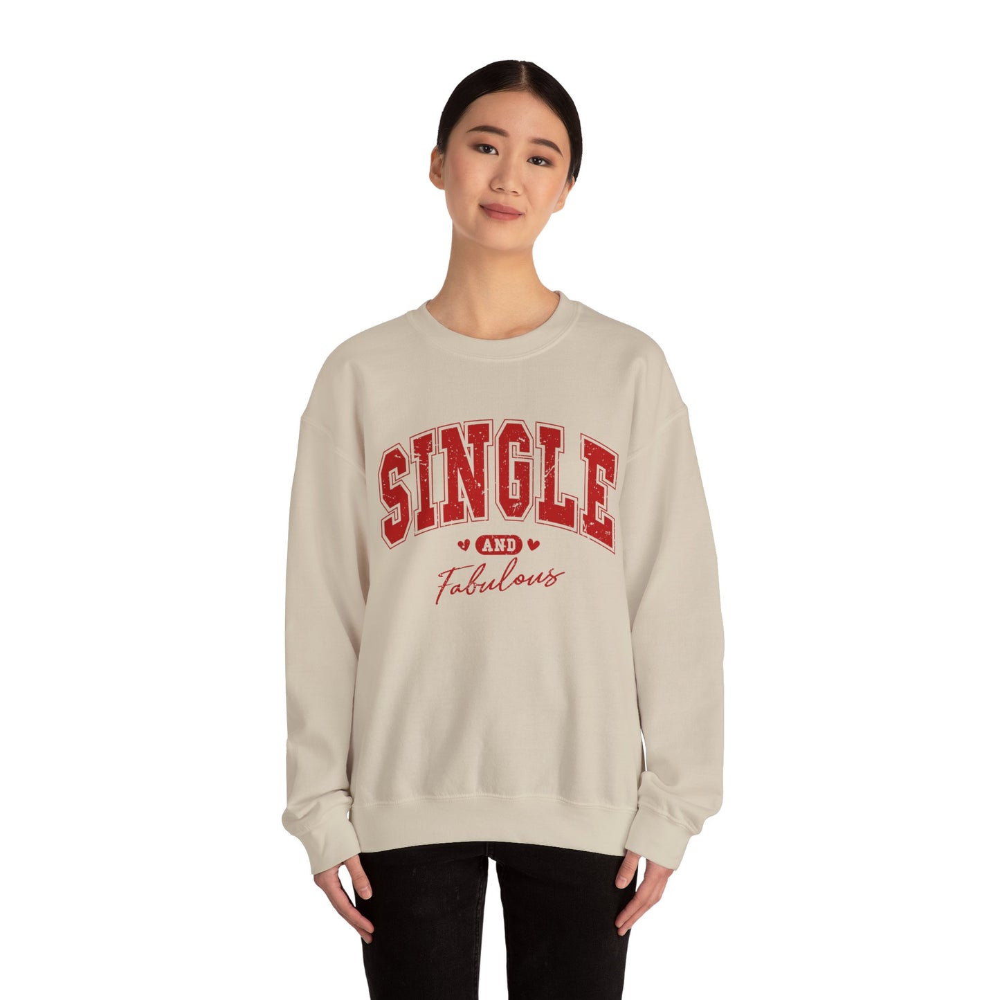 Single and Fabulous - Unisex Heavy Blend™ Crewneck Sweatshirt