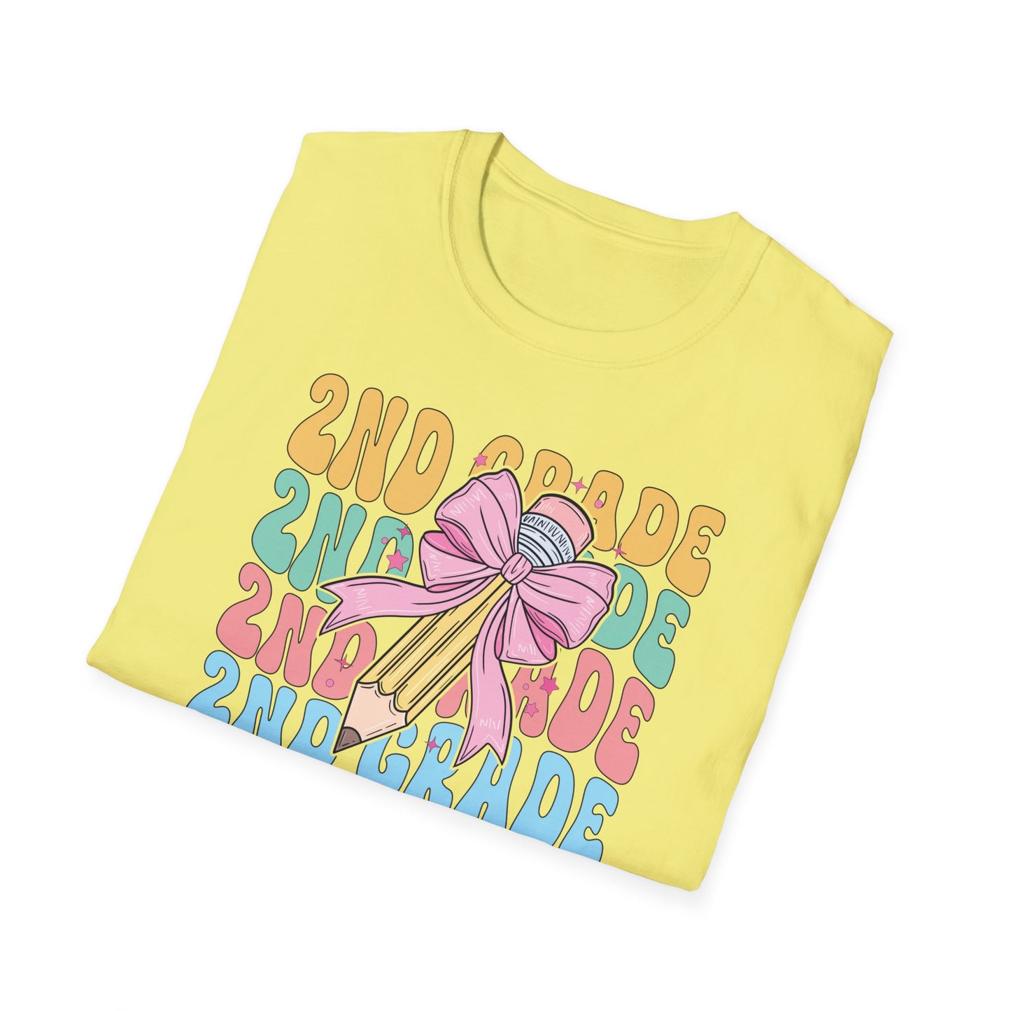 2nd Grade Pencil - Unisex Softstyle T-Shirt