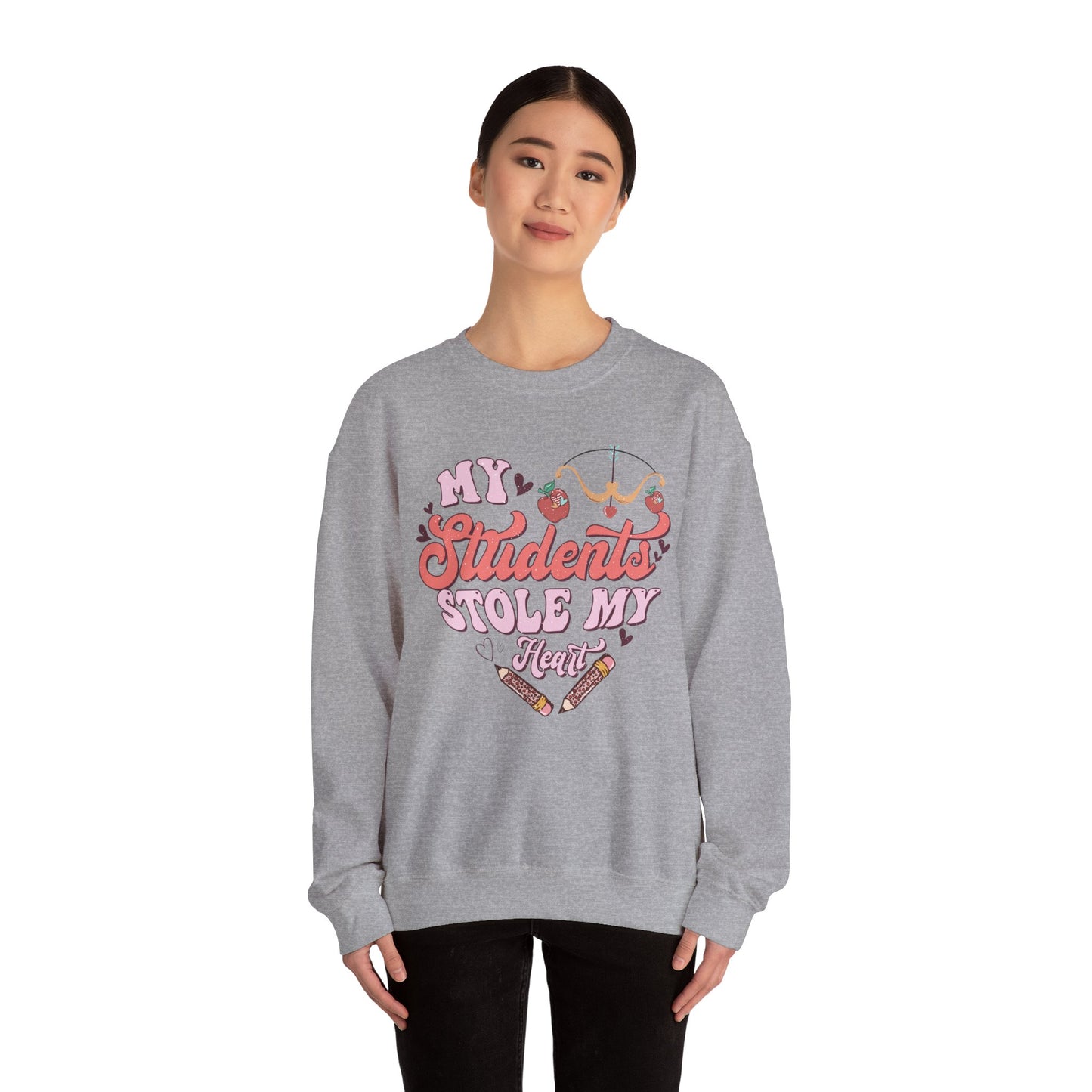 My Students Stole My Heart - Unisex Heavy Blend™ Crewneck Sweatshirt