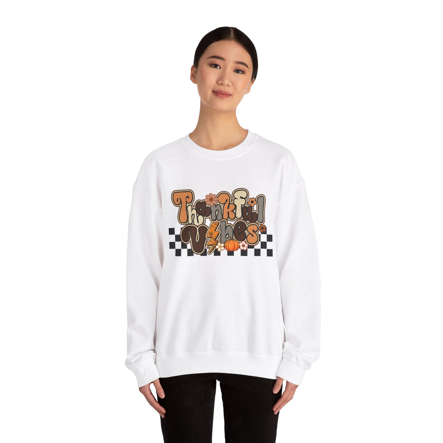 Thankful Vibes - Unisex Heavy Blend™ Crewneck Sweatshirt