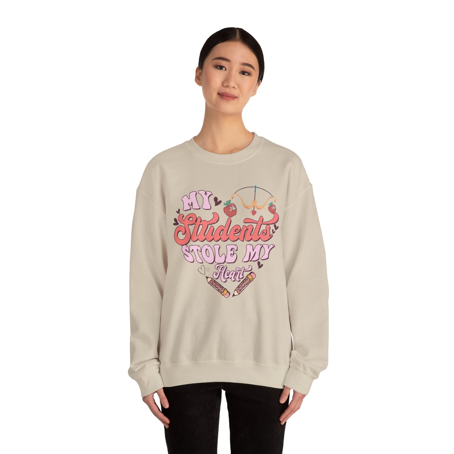 My Students Stole My Heart - Unisex Heavy Blend™ Crewneck Sweatshirt
