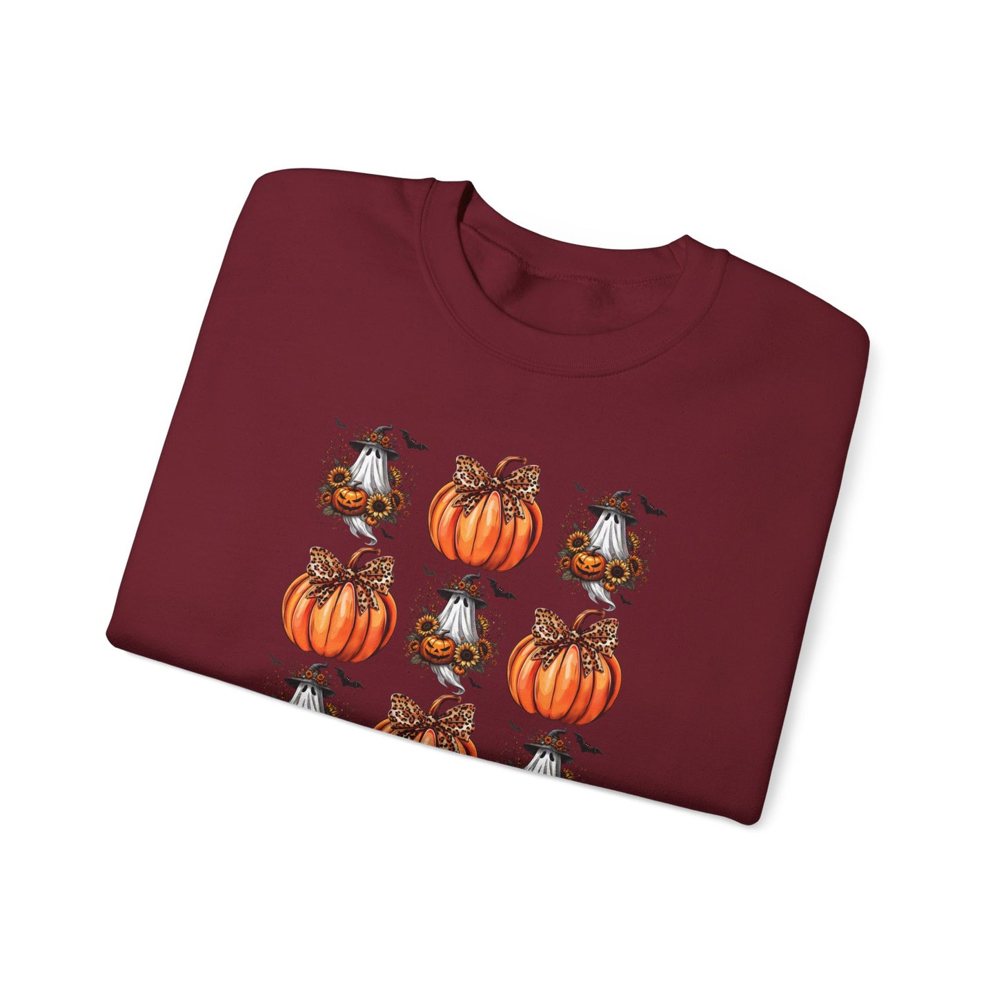 Ghost Pumpkin Coquette - Unisex Heavy Blend™ Crewneck Sweatshirt